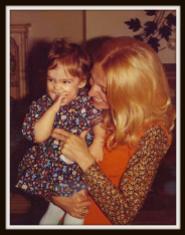 Her first daughter Sandy, with her daughter Jessica